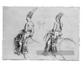 Deux figures équestres Nouvelle Angleterre Portraiture John Singleton Copley